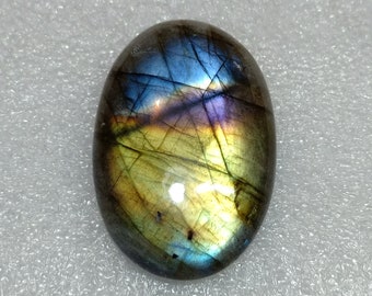 Loose Gemstone, 100/% Natural Multi Flashy labradorite Gemstone,Cabochon,Top Quality..! labradorite Pear Shape 34x22x9 MM