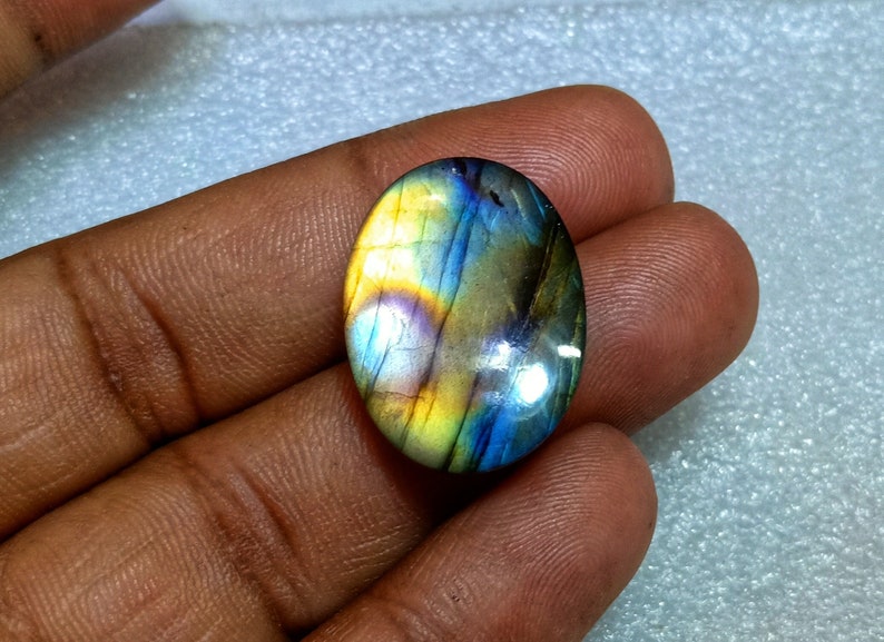 Fabulous Labradorite Oval CabochonAAA Exellent Quality25x18x7MMLoose Gemstone For Making Jewelry 24.30 cts .