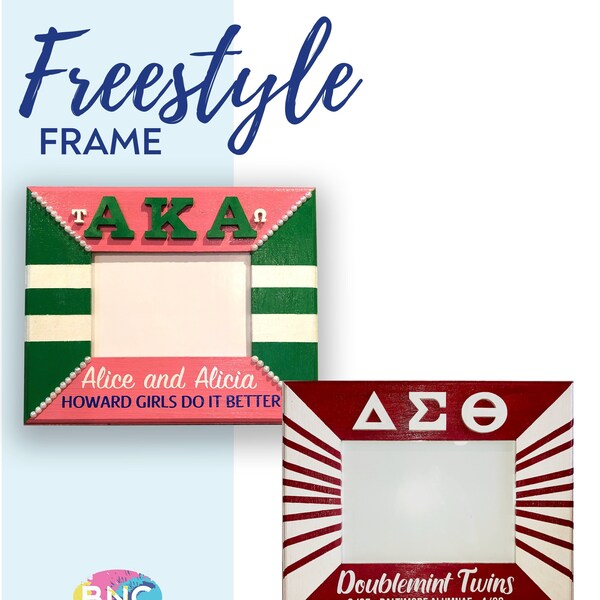 Freestyle Hand-Painted Picture Frames