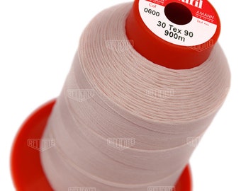 Serafil Polyester Sewing Thread Color 0600 Size 30 (TEX 90), Size 20 (TEX 135), Size 15 (TEX 210)