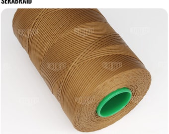 Amann Serabraid Waxed Polyester Thread - Butterscotch 0261 - 1.0mm 500m spools - For Leather Hand Sewing
