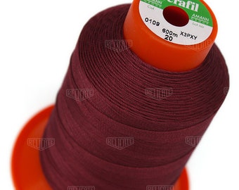 Serafil Polyester Sewing Thread - Size 20 and 15- TEX 135 and 210 - Color 0109