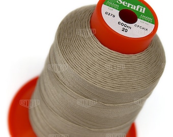 Serafil Polyester Sewing Thread - Size 20 and 15- TEX 135 and 210 - Color 0379