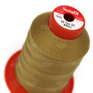 Serafil Polyester Sewing Thread Color 7832 Size 30 (TEX 90), Size 20 (TEX 135), Size 15 (TEX 210)