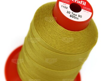 Serafil Polyester Sewing Thread Color 1102 Size 30 (TEX 90), Size 20 (TEX 135), Size 15 (TEX 210), Size 10 (Tex 270)