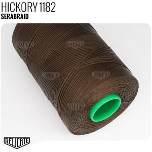 Amann Serabraid Waxed Polyester Thread - Hickory 1182 - 1.0mm 500m spools - For Leather Hand Sewing