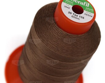 Serafil Polyester Sewing Thread - Size 20 and 15- TEX 135 and 210 - Color 3542