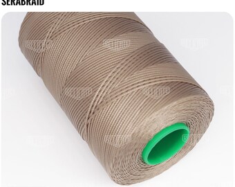 Amann Serabraid Waxed Polyester Thread - Sand 1222 - 1.0mm 500m spools - For Leather Hand Sewing