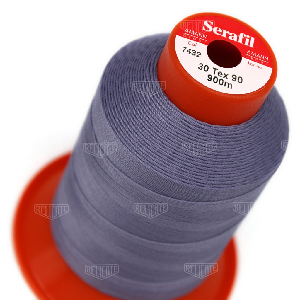 Serafil Polyester Sewing Thread Color 7432 Purple Size 30