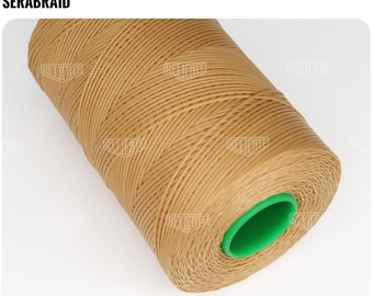 Amann Serabraid Waxed Polyester Thread - Honey 1118 - 1.0mm 500m spools - For Leather Hand Sewing