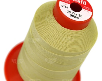 Serafil Polyester Sewing Thread Color 0114 Size 30 (TEX 90), Size 20 (TEX 135)