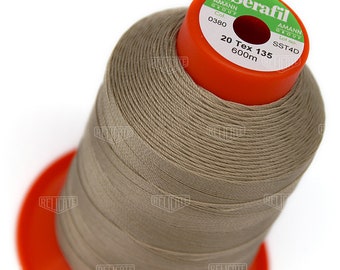 Serafil Polyester Sewing Thread - Size 20 and 15- TEX 135 and 210 - Color 0380