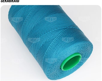 Amann Serabraid Waxed Polyester Thread - Teal 1394 - 1.0mm 500m spools - For Leather Hand Sewing