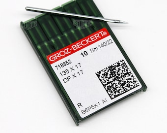 10 PCS Size 140/22 135X17 DPX17 Groz-Beckert Industrial Chromium Sewing Machine Needles - 718852