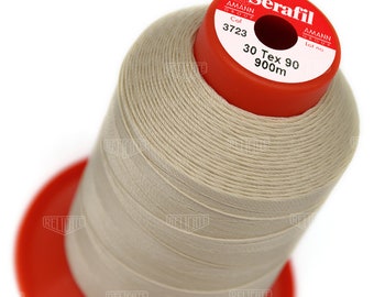 Serafil Polyester Sewing Thread Color 3723 Size 30 (TEX 90), Size 20 (TEX 135), Size 15 (TEX 210)