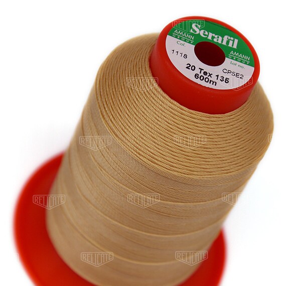 Size 20 and 15 Color 7769 Serafil Polyester Sewing Thread TEX 135 and