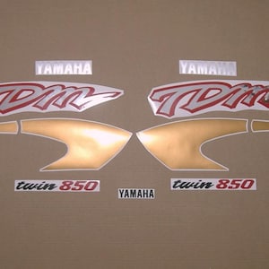 Kit de calcomanías y pegatinas para TDM 850 1997-1998, réplica de reemplazo, gráficos de restauración, reproducción del logotipo, patrón swoosh, emblemas tdm850 4tx