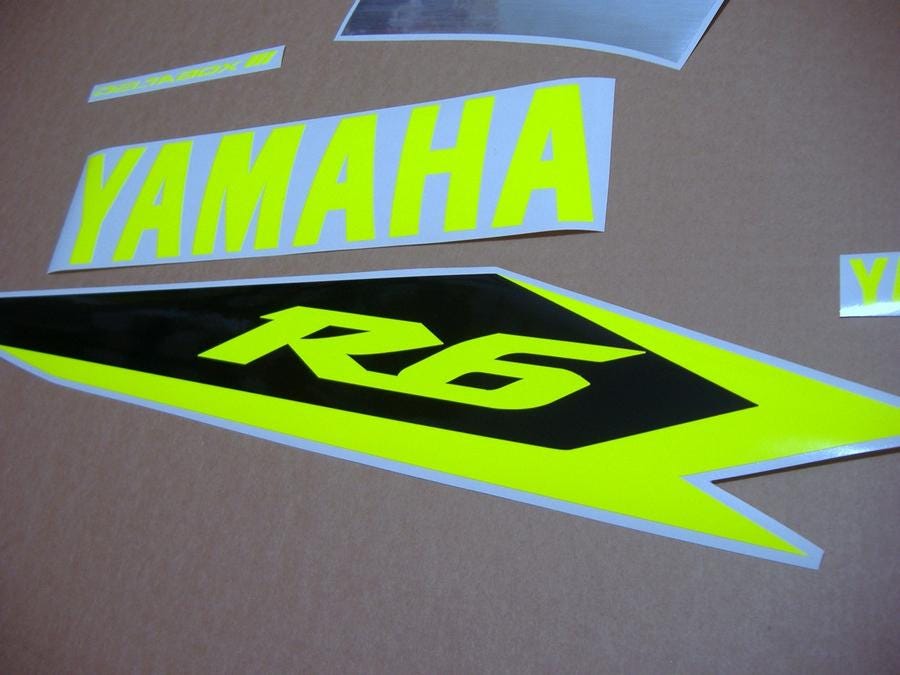 YZF-R6 2003-2005 Decals Stickers Set Kit Replacement Replica Custom ...