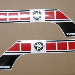 Kit de décalcomanies XT660Z Tenere 2008-2009 réplique de remplacement reproduction de graphiques de restauration de logo motif emblèmes réplique xtz 660