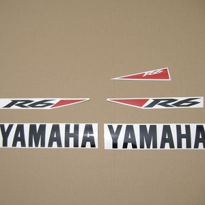YZF-R6 2010 decals stickers set kit replacement replica restoration graphics reproduction pegatinas autocollants RJ15 13S adesivi r6