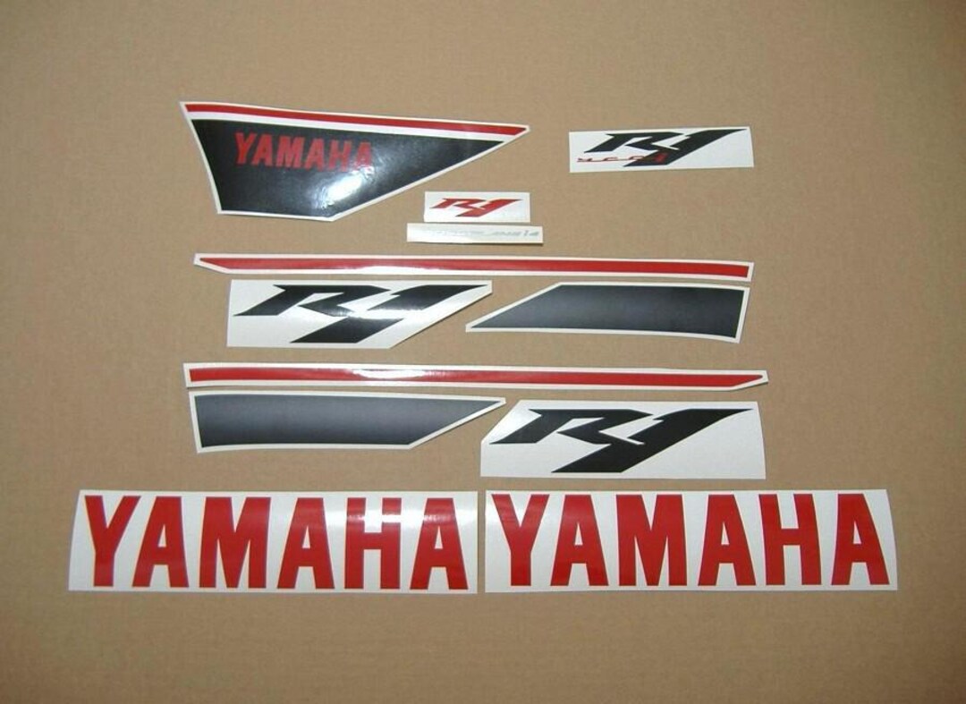 R142 Sticker YZF-R1 2014 Full Decals Sticker Set Kit Replacement Replica Restoration ...