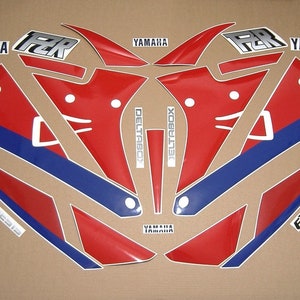FZR 1000 Exup 1990 kompletter Ersatz Aufkleber Set Restaurierung Aufkleber Kit Replica Grafik Reproduktion Muster Mark 3gm Aufkleber