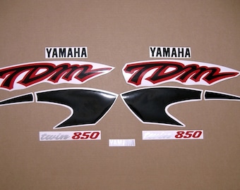 TDM 850 1996-1997 decals stickers set kit replacement replica restoration graphics reproduction logo tdm pattern mark swoosh tdm850