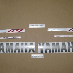 YZF R1 2003 decals stickers set kit replacement replica restoration graphics reproduction pegatinas emblems adhesivos RN09 5pw labels
