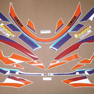 FZR 600R 1994-1995 complete decals set stickers kit replacement replica restoration graphics reproduction foxeye pattern 600 genesis 4jh