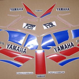FZR 600 1989 complete decals set full stickers kit replacement replica restoration graphics reproduction 3he pattern mark emblem genesis