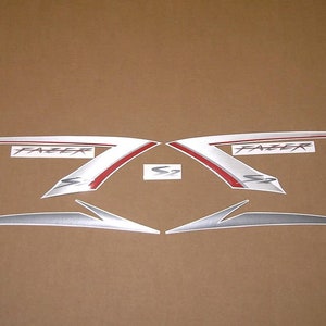 Fazer FZ6 S2 2007-2008 complete restoration decals set full replacement stickers kit replica graphics reproduction pattern mark logo emblems