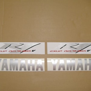 YZF-R1 2008 decals stickers set kit replacement replica restoration graphics reproduction logo pattern mark 4c8 rn19 r1 2007 emblems