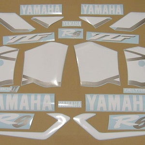 YZF-R6 2001 complete replacement decals set full restoration stickers kit replica graphics reproduction RJ03 5EB pattern logo r6 adhesives
