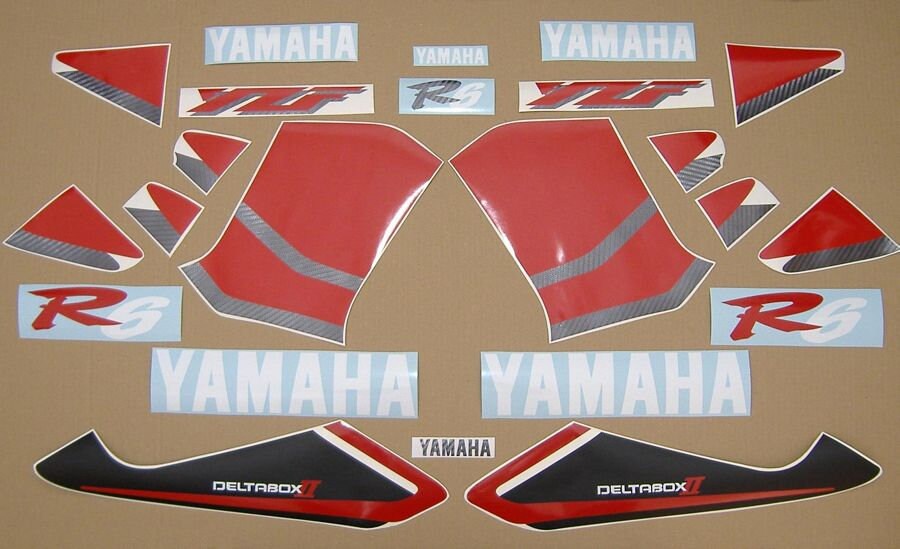 YZF-R6 1999 complete decals stickers set kit replacement replica restoration graphics reproduction RJ03 5EB full pattern mark emblems