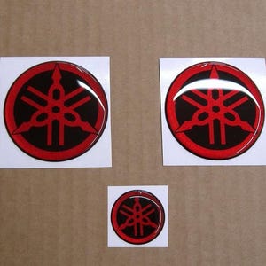 gel 3D gas tank emblems silicone bold raised decals stickers for YZF r1 r6 r125 pink, blue, red, orange, purple, carbon fiber 50mm 25mm