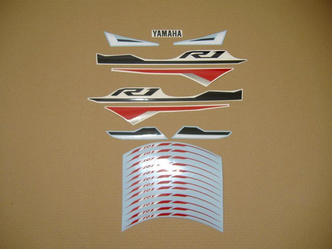 Yzf R1 Stickers YZF-R1 2015 Full Decals Stickers Set Kit Replacement Replica ...