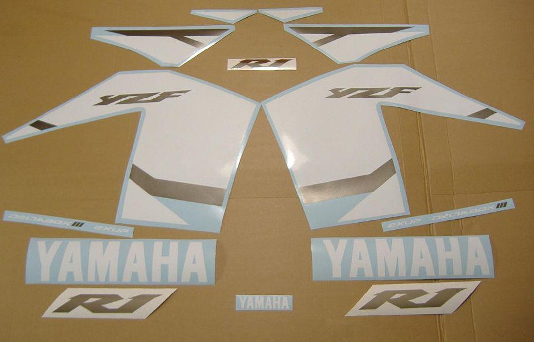 Yzf R1 Stickers YZF-R1 2002 Decals Stickers Set Kit Replacement Replica Restoration ...