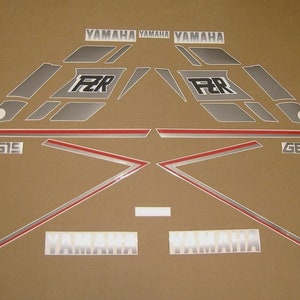FZR 600 1989 full decals stickers set kit replacement replica restoration graphics reproduction autocollants adesivi pegatinas labels