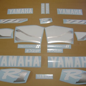 YZF-R1 1999 complete replacement decals set full restoration stickers kit replica pattern graphics reproduction RN01 4xv adhesives r1