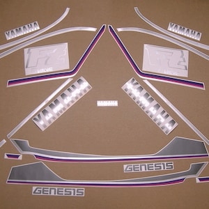 FZ 750 1992-1993 full decals set complete stickers kit replacement replica restoration graphics reproduction pattern mark 2mg logo fz750
