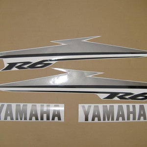 YZF-R6 2007 decals stickers set kit replacement replica restoration graphics reproduction pegatinas RJ11 2CO adesivi emblems labels