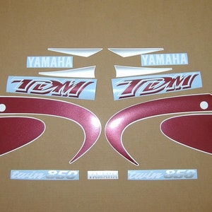 TDM 850 2001 complete replacement decals set full restoration stickers kit replica graphics reproduction logo emblems pattern tdm850 4tx