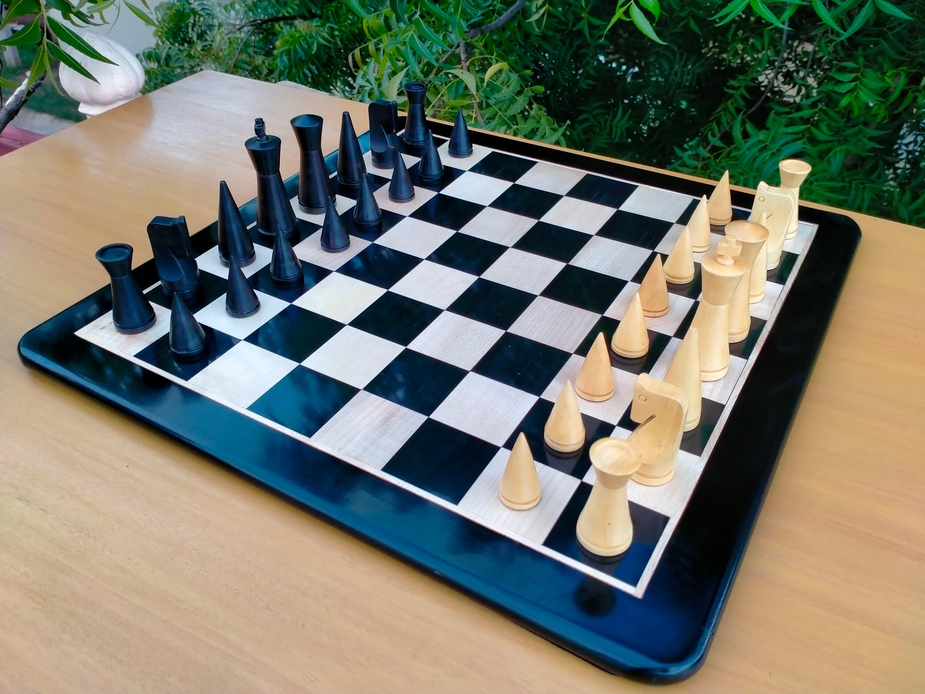 Birthday Gifts Christmas 17X17 Inch Black Wooden Premium Quality Handcrafted Flat Chess Board With Best Quality Black Chess Pieces Set Birthday Gifts Christmas 17X17 Inch Black Wooden Premium Quality Handcrafted Flat Chess Board With Best Quality Black Chess Pieces Set