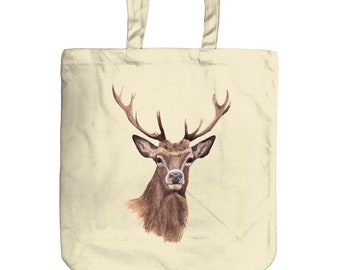 Stag Image Mini Reusable Shopping Bag 26 x 32.5cm Wild Animal