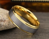 Mens Wedding Band, Brown Coffee Tungsten Ring, Mens Ring, Wedding Ring, Wedding Band Men, Anniversary Ring, Tungsten Ring