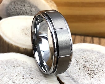 Mens Wedding Band, Mens Wedding Ring, Tungsten Wedding Band, Mens Ring, Womens Wedding Band, Anniversary Ring for Men, Women