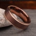 Mens Wedding Band, Brown Coffee Tungsten Ring, Mens Ring, Wedding Ring, Wedding Band Men, Anniversary Ring, Tungsten Ring