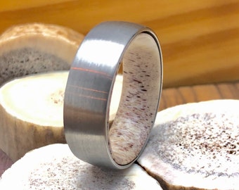 Antler Tungsten Ring, Hunters Wedding Band, Tungsten Ring Men Wedding Band, Antler Wedding Band Men Antler Ring