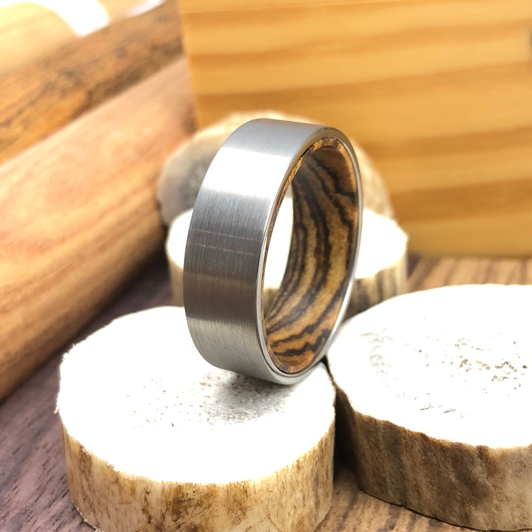 Juego De 2 Anillos De Acero De Tungsteno - Diseño Vintage Mystic Star, Para Parejas O Regalo