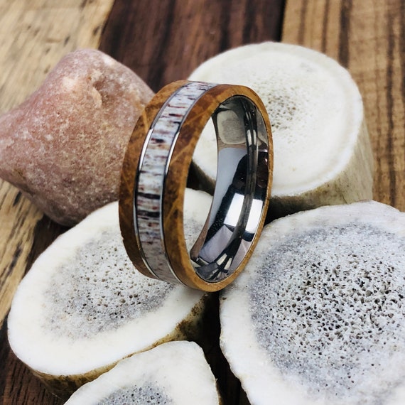 Titanium 2024 antler ring